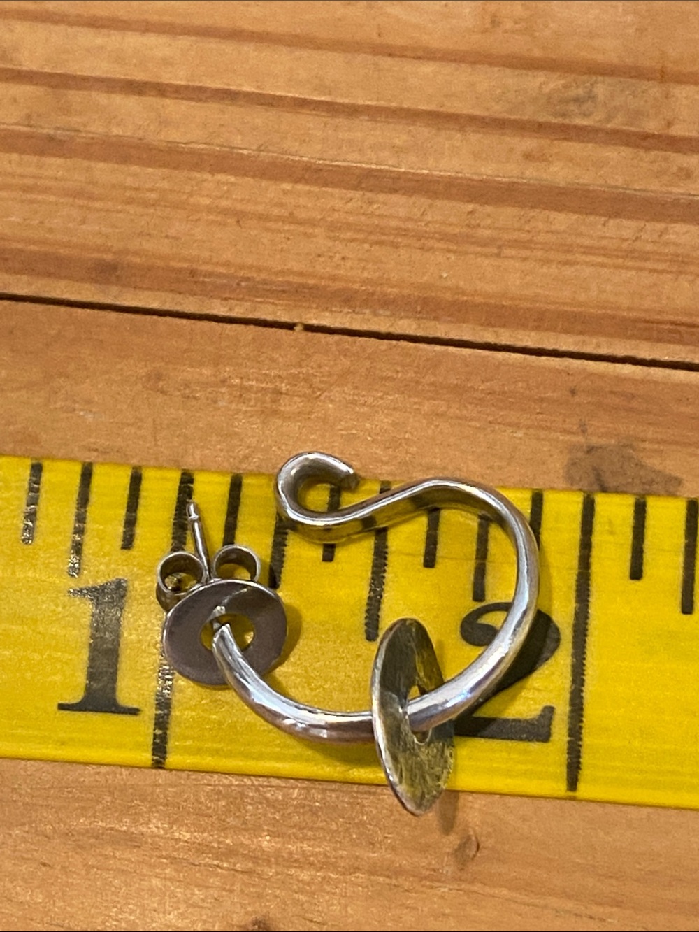 Silpada Sterling Silver Linked Hoop Earrings - Picture 6 of 7